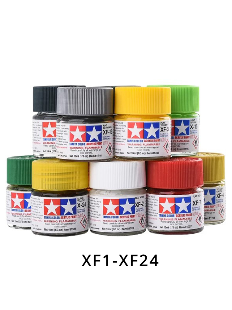 TAMIYA Acrylic Paint XF1-XF24  - Tamiya Model Paint Set review and price
