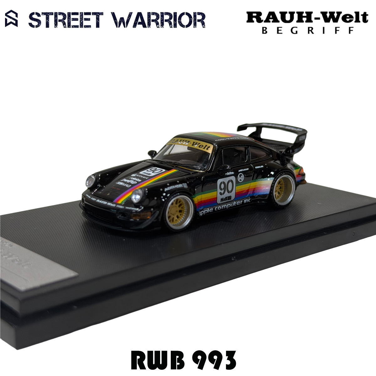 SW In Stock 1:64 RWB 993 Black - Die Cast Car 1 64 review and price