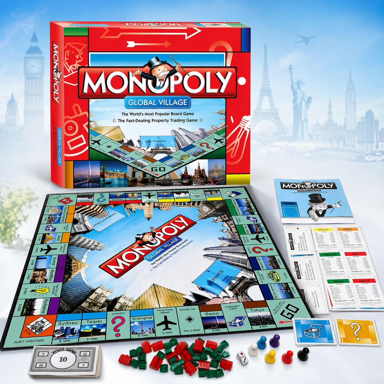 Premium MONOPOLY GLOBAL VILLAG - Hasbro Game Monopoly review and price